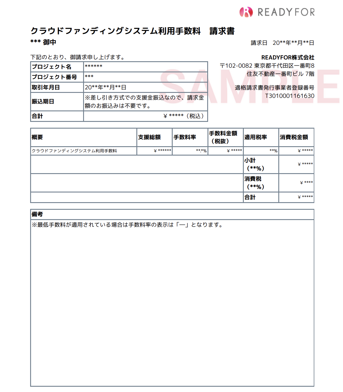 実行者向け】お取引明細書／システム利用手数料請求書を確認する